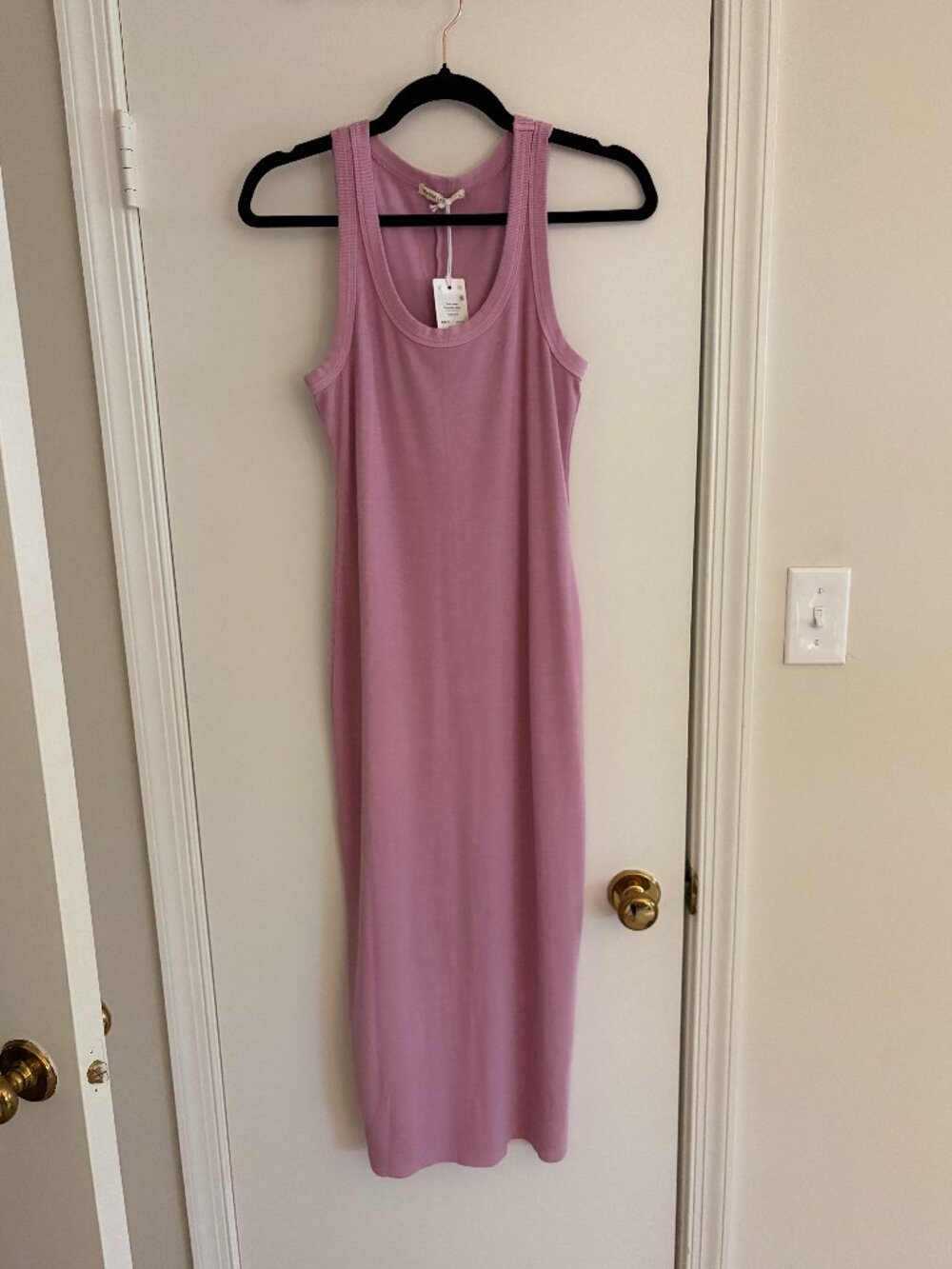 NWT Marine Layer, Lexi Sun In Daytime Ribbed Midi Dress, Lavender, Small